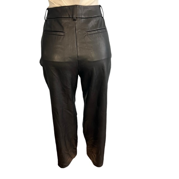 Calvin Klein Faux Leather Black Pants - Picture 7 of 9